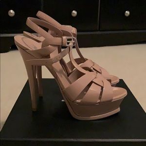 Saint Laurent Women's Tribute Platform Sandals